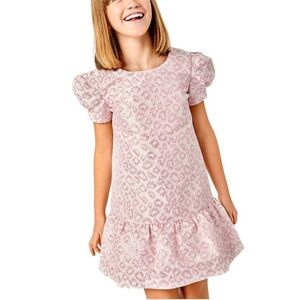 Lilly Pulitzer Pink Leopard Print Kids Dress